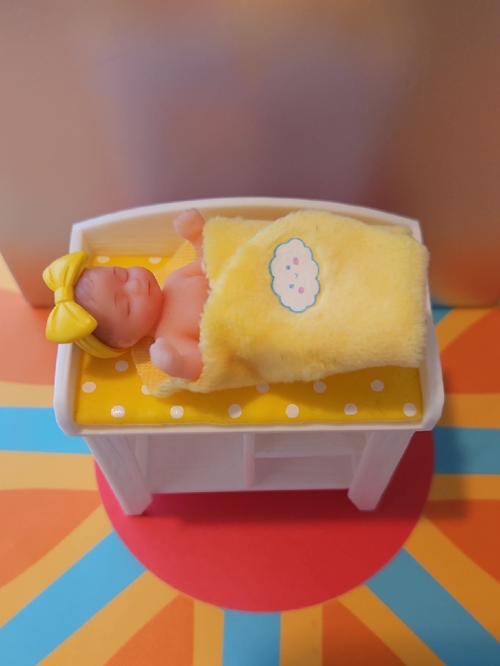 Zuru Mini Baby Doll with Polka Dot Changing Pad - Picture 2 of 7